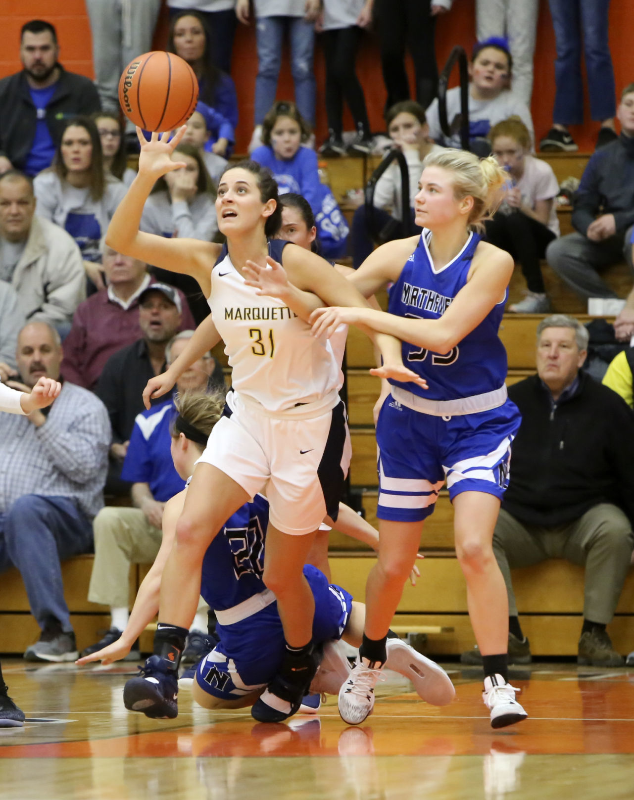 Marquette Catholic/Northfield, girls semistate basektball